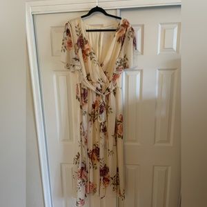 Floral Chiffon Maxi Dress 2XL